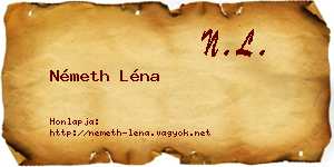 Németh Léna névjegykártya